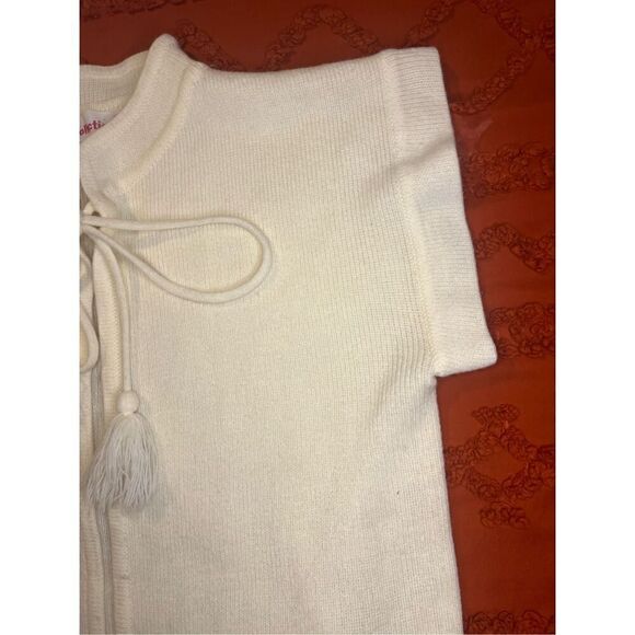 Pompom creamy quirky pockets mock collar size 38 - Picture 5 of 16